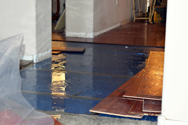 Professional Flood Cleanup technician working in Greenville, RI